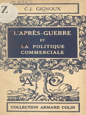 cover image of L'après-guerre et la politique commerciale